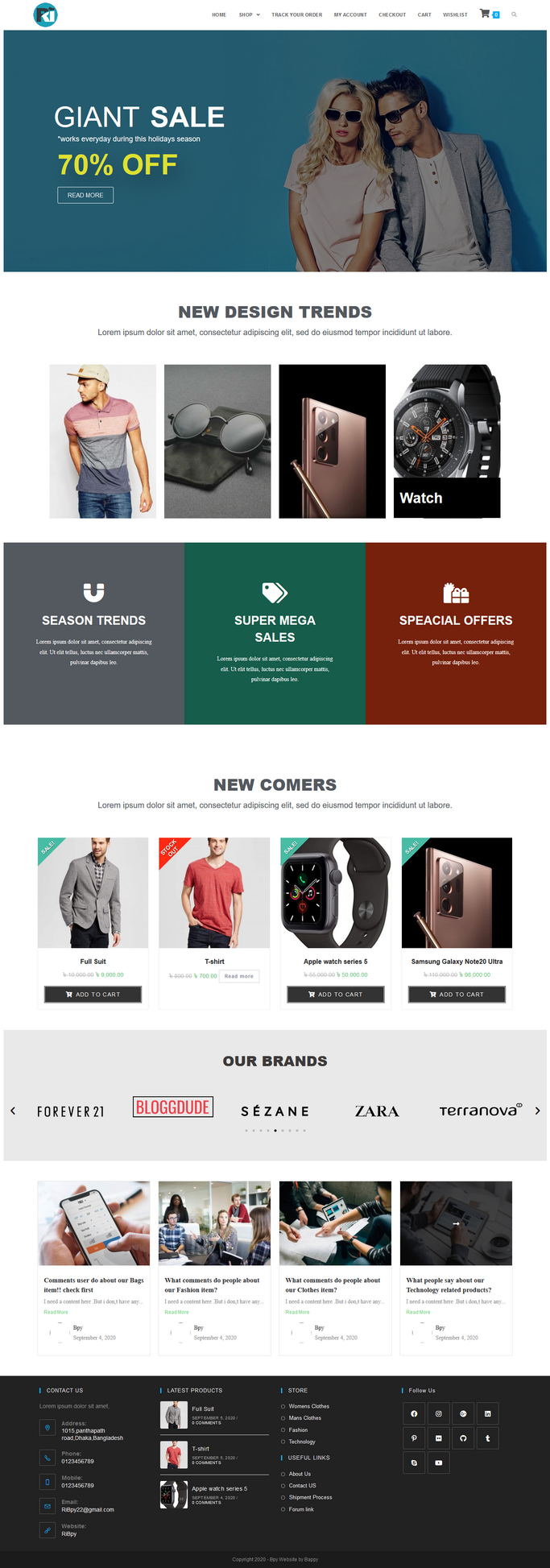 ecommerce website